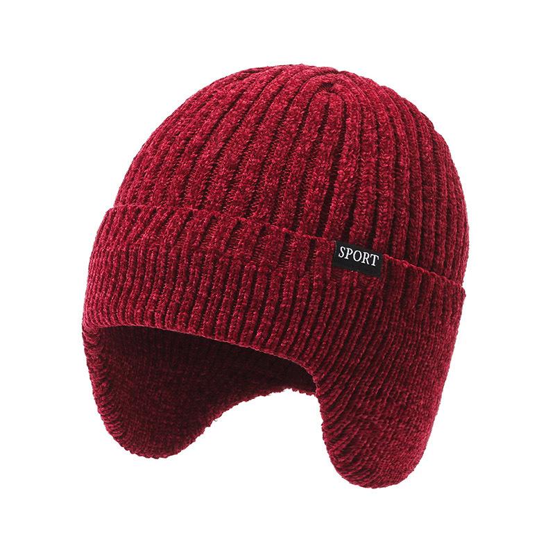 Neu hinzufügen Pelzgefütterte warme Wintermützen Stilvolle weiche Beanie-Mütze für Männer und Frauen Klassische gestrickte Ohrenklappenmütze Warme Mützen mit Ohren 54cm-62cm von Joom DACH