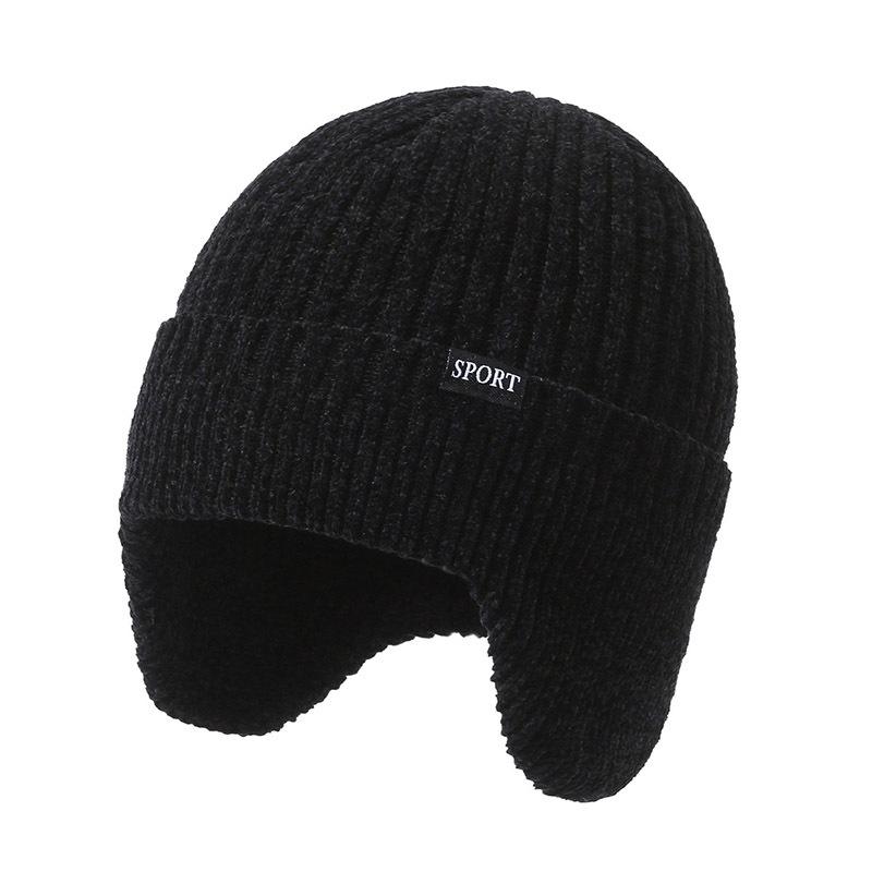 Neu hinzufügen Pelzgefütterte warme Wintermützen Stilvolle weiche Beanie-Mütze für Männer und Frauen Klassische gestrickte Ohrenklappenmütze Warme Mützen mit Ohren 54cm-62cm von Joom DACH