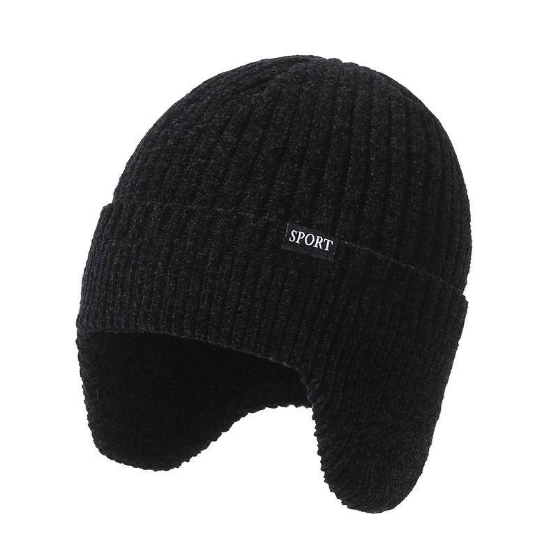 Neu hinzufügen Pelzgefütterte warme Wintermützen Stilvolle weiche Beanie-Mütze für Männer und Frauen Klassische gestrickte Ohrenklappenmütze Warme Mützen mit Ohren 54cm-62cm von Joom DACH