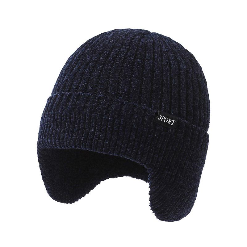 Neu hinzufügen Pelzgefütterte warme Wintermützen Stilvolle weiche Beanie-Mütze für Männer und Frauen Klassische gestrickte Ohrenklappenmütze Warme Mützen mit Ohren 54cm-62cm von Joom DACH