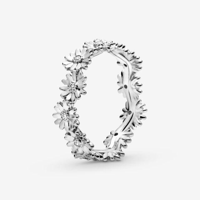 Neuankömmling S925 Sterling Silber 50 Arten Funkelnde Daisy Blume Krone Ringe für Frauen Engagement Schmuck Jahrestag 7 von Joom DACH