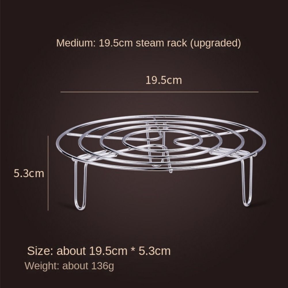 Neue 304 Edelstahl Tablett Stehen Multifunktions Topf Dampfenden Kochgeschirr Dampfer Regal Dampfer Rack 19.5CM von Joom DACH