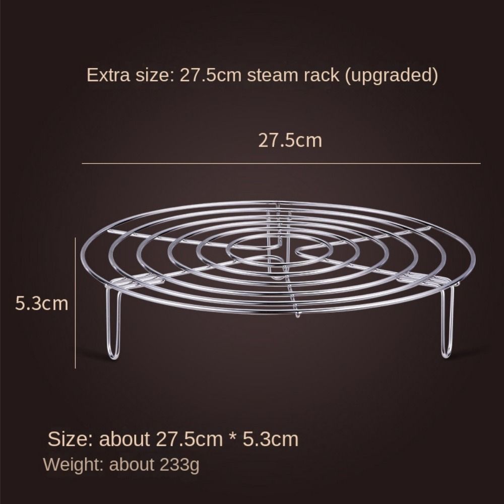 Neue 304 Edelstahl Tablett Stehen Multifunktions Topf Dampfenden Kochgeschirr Dampfer Regal Dampfer Rack 27.5CM von Joom DACH