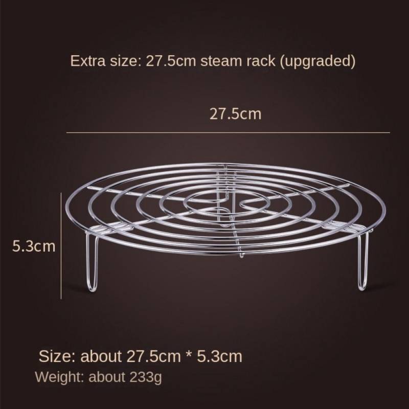 Neue 304 Edelstahl Tablett Stehen Multifunktions Topf Dampfenden Kochgeschirr Dampfer Regal Dampfer Rack 27.5CM von Joom DACH
