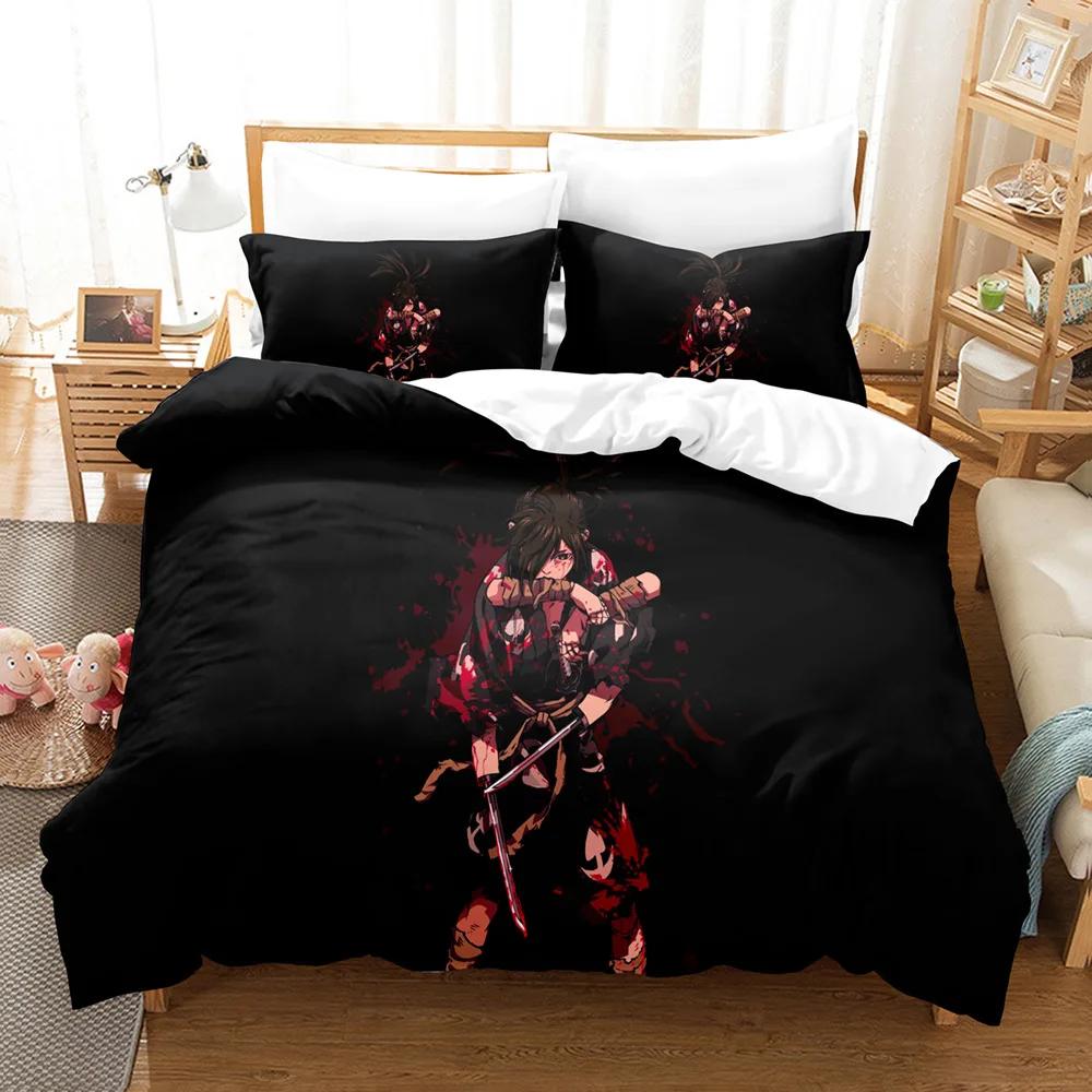 Neue 3D-Bettwäsche-Sets mit Anime-Motiv Dororo, Bettbezug-Set mit Kissenbezug, Twin Full Queen King, Bettwäsche, Bettwäsche für Heimtextilien EU Twin 135x200cm von Joom DACH