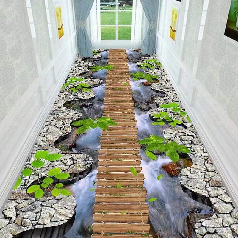 Neue 3D Spaß Abenteuer Korridor Fußmatte Schlafzimmer Küche Boden Matte Dekoration Spiel Fußmatte Teppich Idyllischen Teppich Wohnzimmer W80*H200CM von Joom DACH