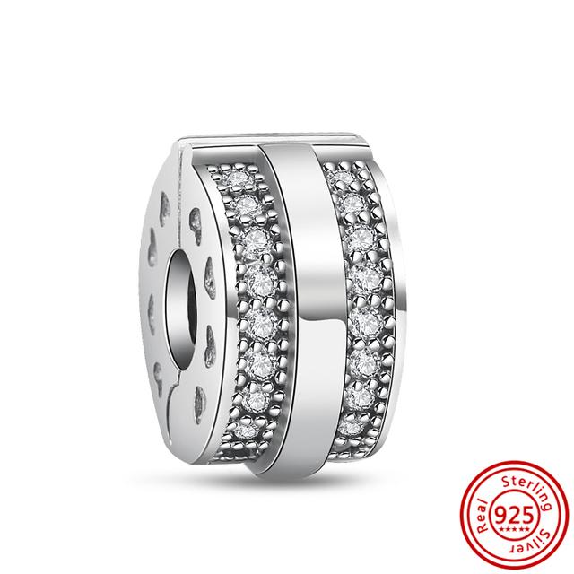 Neue 925 Silber Herz High Heels Tier Pavé Perlen Fit Charm Armband Frauen Mode Schmuck Machen von Joom DACH