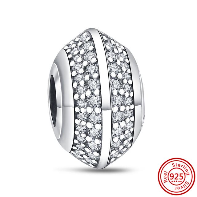 Neue 925 Silber Herz High Heels Tier Pavé Perlen Fit Charm Armband Frauen Mode Schmuck Machen von Joom DACH