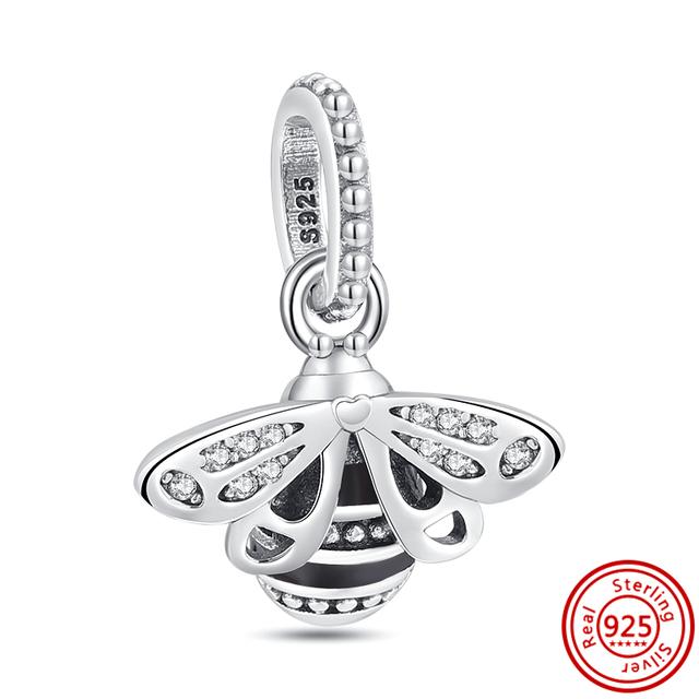 Neue 925 Silber Herz High Heels Tier Pavé Perlen Fit Charm Armband Frauen Mode Schmuck Machen von Joom DACH