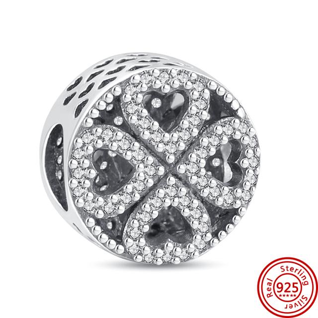 Neue 925 Silber Herz High Heels Tier Pavé Perlen Fit Charm Armband Frauen Mode Schmuck Machen von Joom DACH