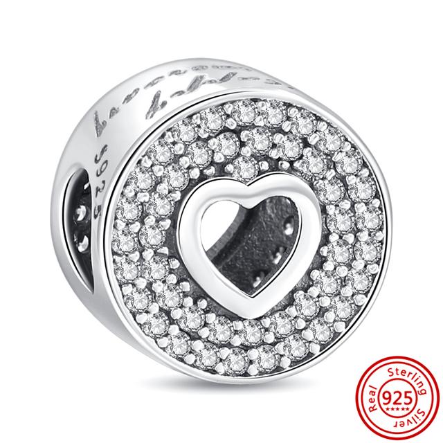 Neue 925 Silber Herz High Heels Tier Pavé Perlen Fit Charm Armband Frauen Mode Schmuck Machen von Joom DACH
