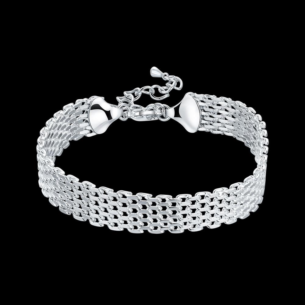 Neue 925 Sterling Silber Armbänder für Frauen Exquisite Mode Weben Kette Mode Hochzeit Party Weihnachten Geschenke Schmuck 20cm 8inches von Joom DACH