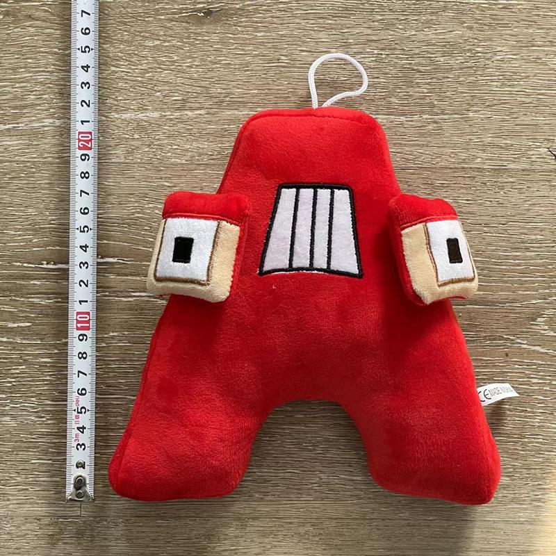 Neue Alphabet Lore Plüschpuppe, weich gefüllt, niedliches Cartoon-Charakter-Plüschtier für Kinder, Weihnachten A von Joom DACH