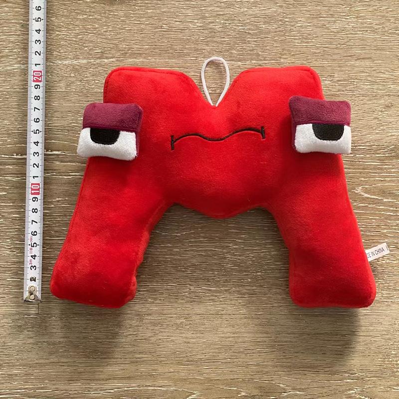 Neue Alphabet Lore Plüschpuppe, weich gefüllt, niedliches Cartoon-Charakter-Plüschtier für Kinder, Weihnachten M von Joom DACH