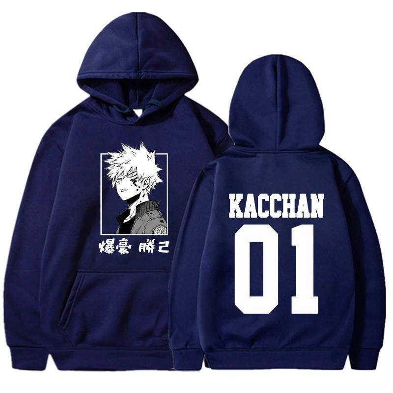 Neue Anime Bakugou Katsuki Gedruckt Mit Kapuze Sweatshirt Herbst Winter Frauen Männer Harajuku Hoodie Fleece Lose Beiläufige Hoodies XS navy blau von Joom DACH