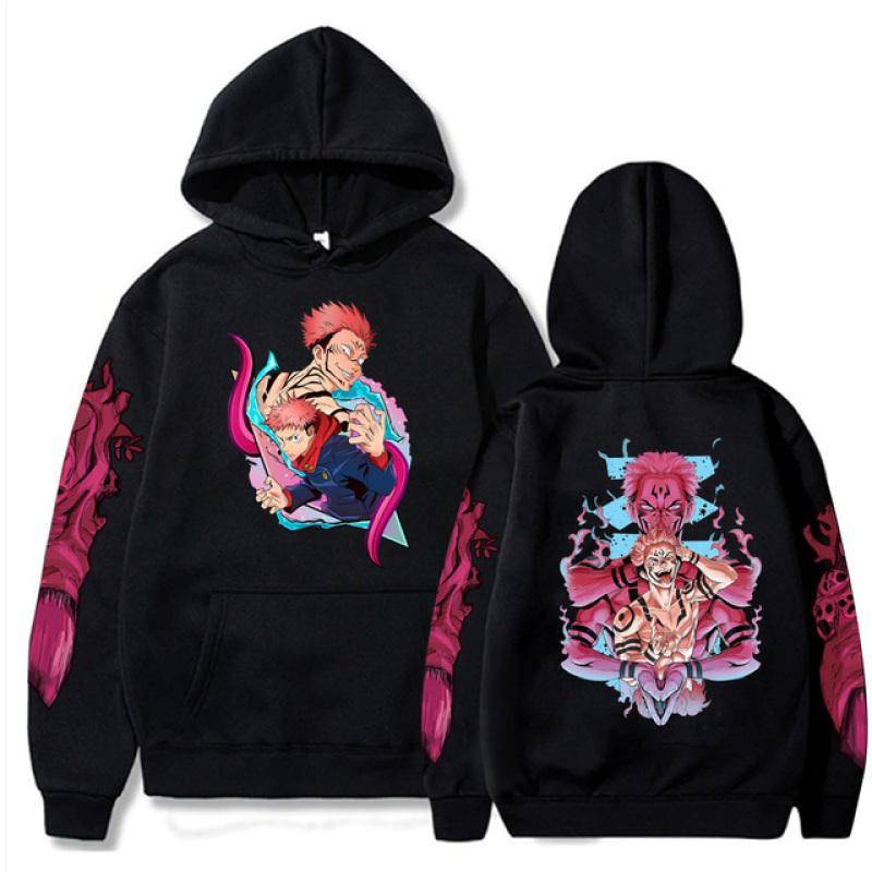 Neue Anime Jujutsu Kaisen Satoru Gojo Hoodie Übergroßen Herbst Winter Fleece Sweatshirt Männer Frauen Langarm Pullover S von Joom DACH