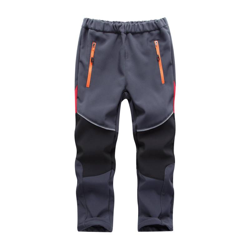 Neue Ankunft Kinder Outdoor Softshell Hosen Wasserdicht Atmungsaktiv Langlebig Warm Klettern Hosen Frühling Herbst für Jungen Mädchen 120 grau von Joom DACH