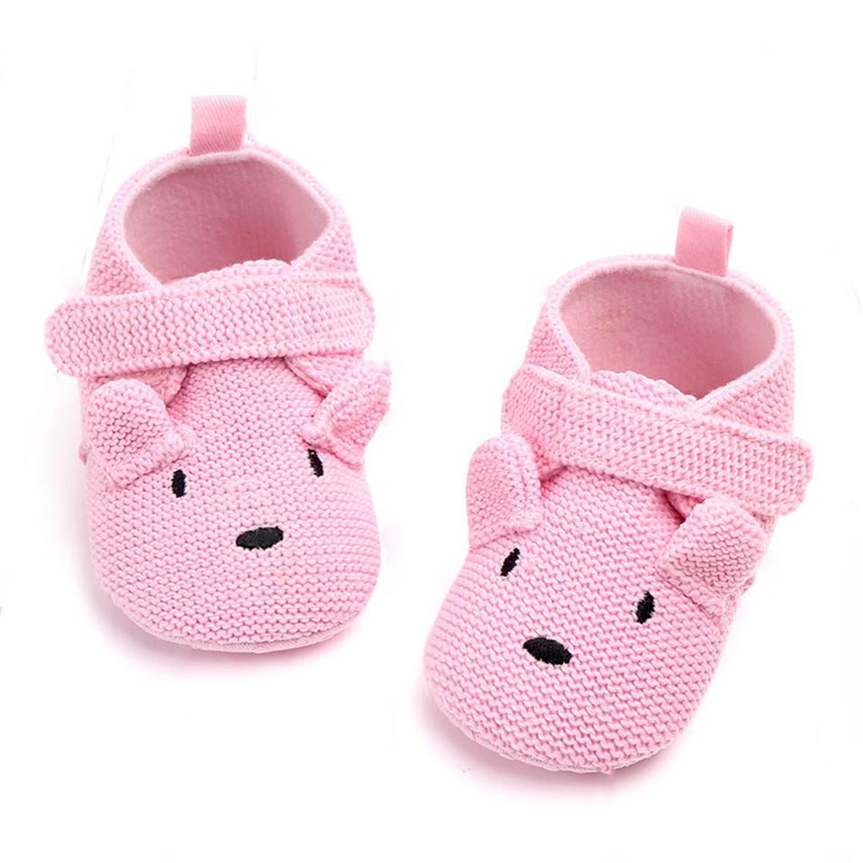 Neue Ankunft Kleinkind Neugeborenen Baby Tier Krippe Schuhe Infant Cartoon Weiche Sohle Warme Tier Baby Schuhe 0-6m rosa von Joom DACH
