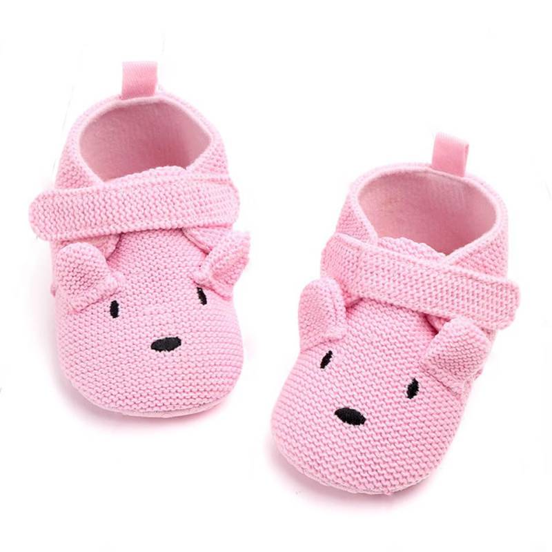 Neue Ankunft Kleinkind Neugeborenen Baby Tier Krippe Schuhe Infant Cartoon Weiche Sohle Warme Tier Baby Schuhe 0-6m rosa von Joom DACH
