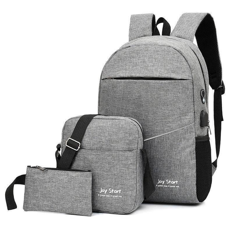 Neue Ankunft Rucksack Schultern Tasche herren Business Laptop Rucksack Freizeit Tasche Outdoor Reisetasche Drei-stück Anzug graue von Joom DACH
