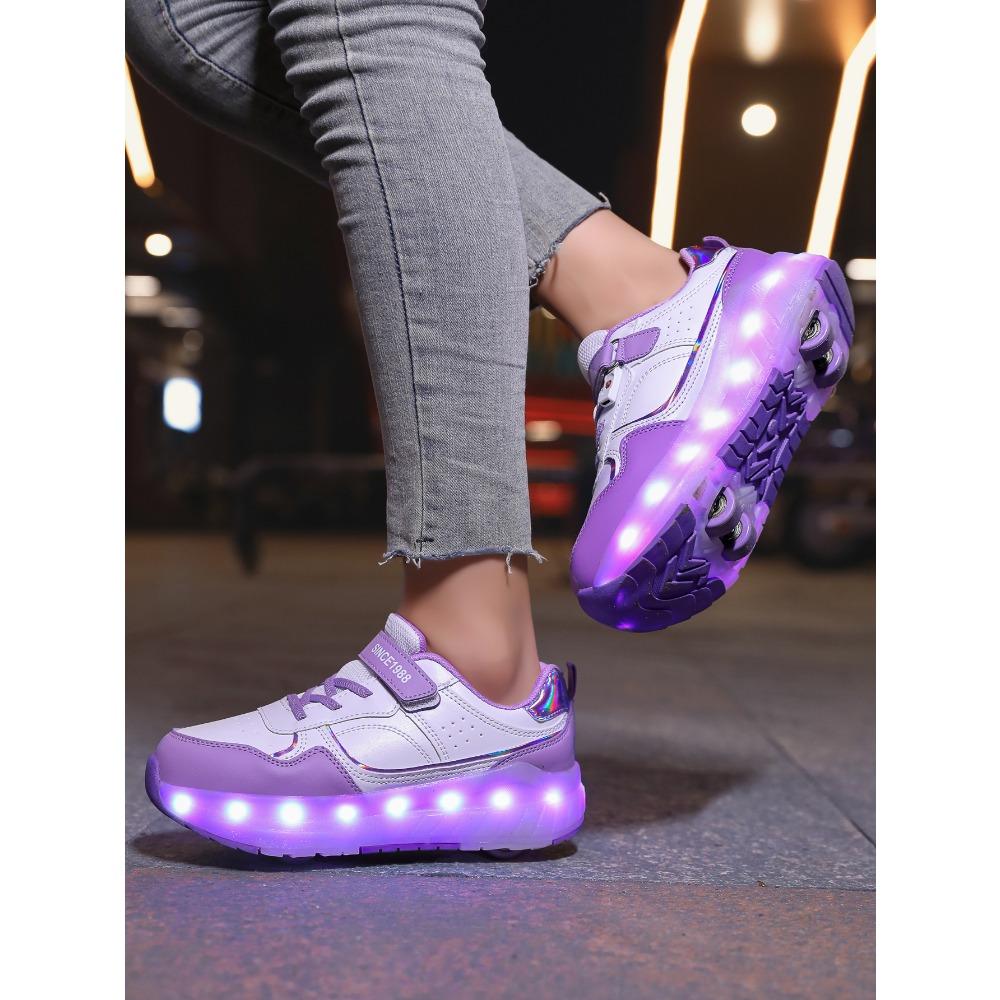 Neue Ausreißer-Schuhe Mädchen Erwachsene Vierrad-Rollschuhe Studenten-Ausreißer-Schuhe Kinder-Räder Abnehmbare Deformierte Jungen-Schuhe 40 von Joom DACH