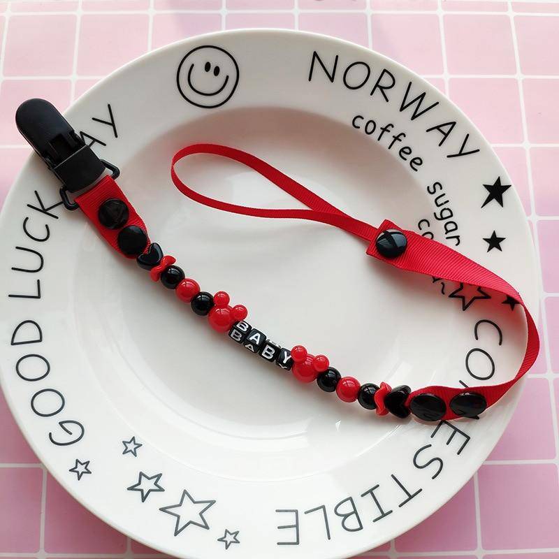 Neue Baby Schnuller Clip Kette Dummy Halter Für Brustwarzen Kinder Schnuller Clips Schnuller Halter Einstellbare Halter für Brustwarzen rot von Joom DACH