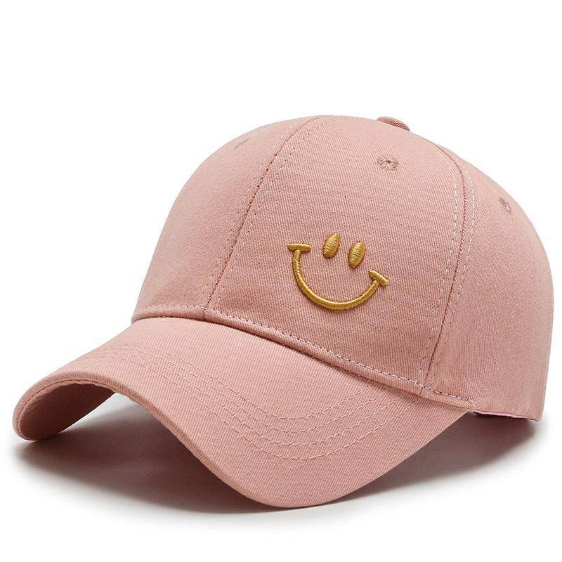 Neue Baseballkappe mit Sonnenschutz und Sonnenschutz für Herren und Damen. Athleisure bestickter Smiley-Hut 56-60cm rosa von Joom DACH