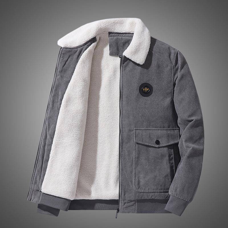 Neue Baumwollgepolsterte Kleidung Herren Jugend Winterkleidung Oberteil Fleece Verdickte Thermojacke Baumwollgepolsterte Jacke 2XL von Joom DACH