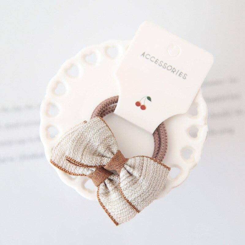 Neue Bogen Nette Seil Kinder Baby Elastische Haar Gummibänder Zubehör Kinder Mädchen Stirnband Krawatte Ring Headwear Scrunchie von Joom DACH