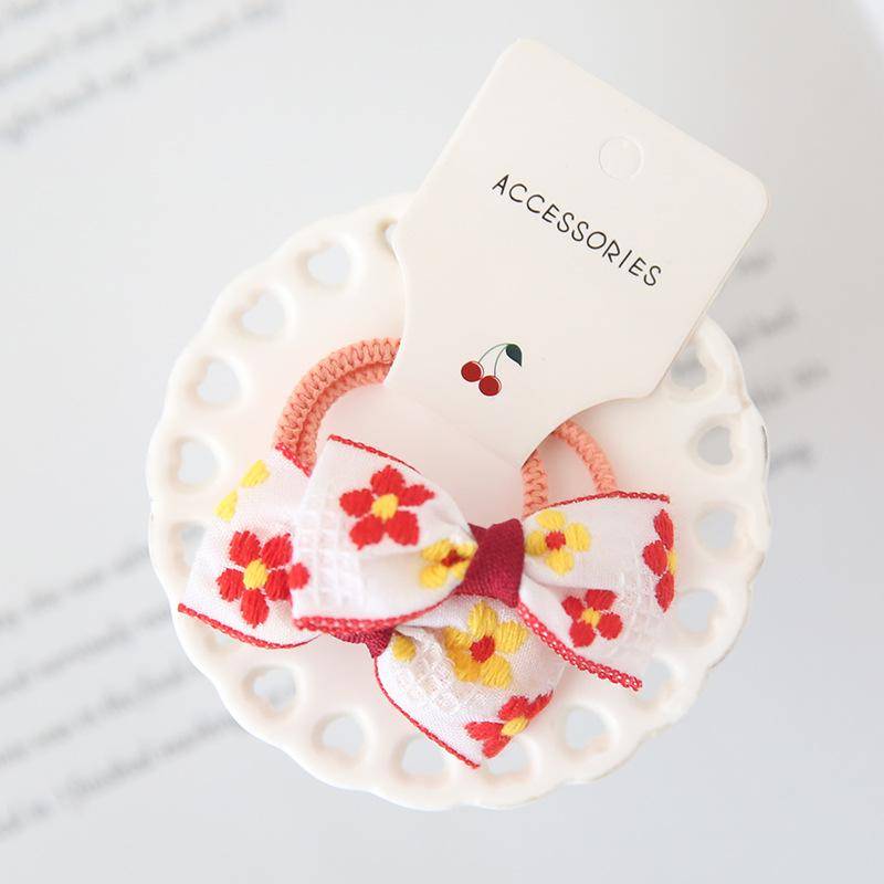 Neue Bogen Nette Seil Kinder Baby Elastische Haar Gummibänder Zubehör Kinder Mädchen Stirnband Krawatte Ring Headwear Scrunchie von Joom DACH