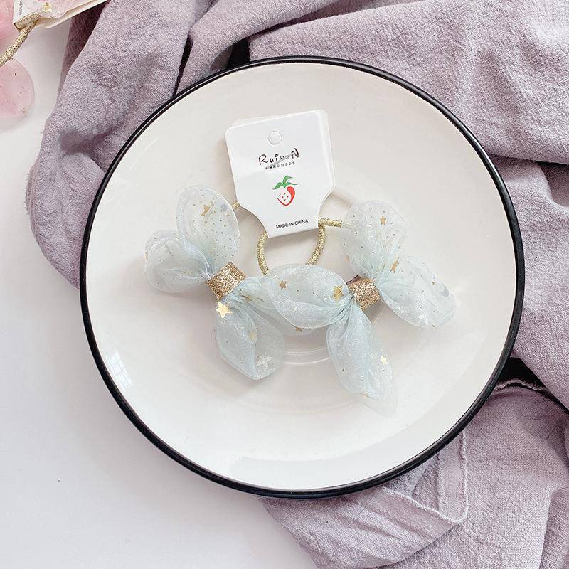 Neue Bogen Nette Seil Kinder Baby Elastische Haar Gummibänder Zubehör Kinder Mädchen Stirnband Krawatte Ring Headwear Scrunchie von Joom DACH