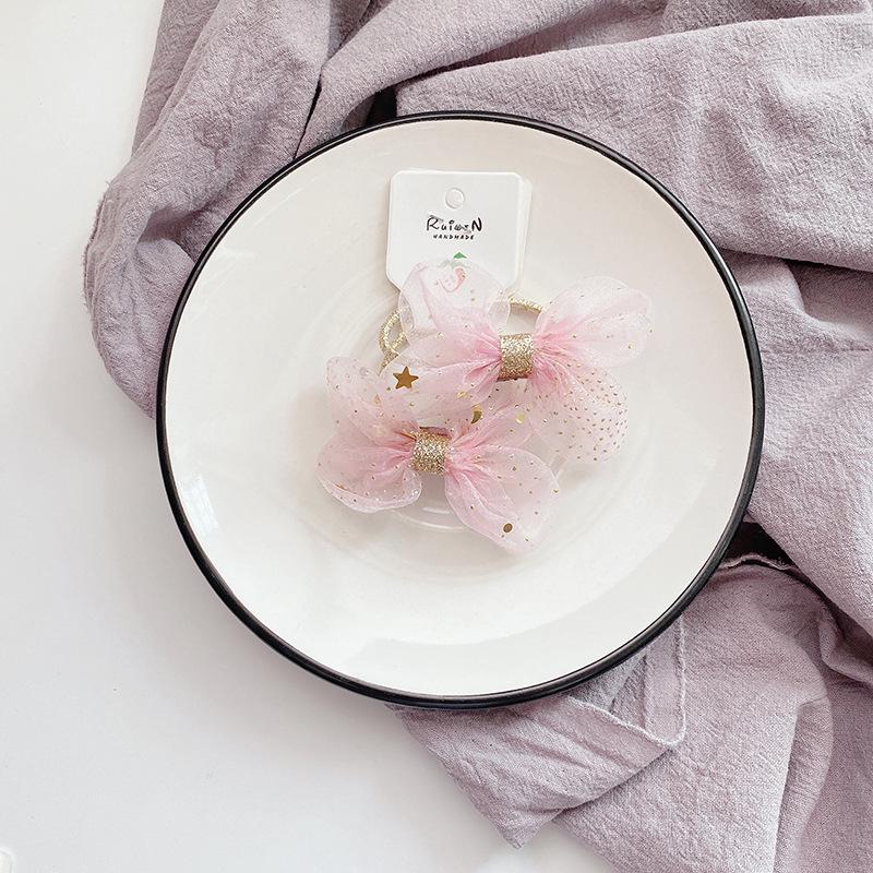 Neue Bogen Nette Seil Kinder Baby Elastische Haar Gummibänder Zubehör Kinder Mädchen Stirnband Krawatte Ring Headwear Scrunchie von Joom DACH