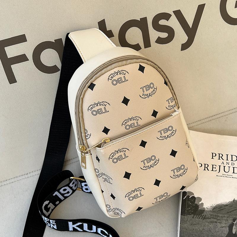 Neue Brusttasche für Herren Neutrale Brusttasche Vielseitige Tasche für Damen Mode Umhängetasche für Damen beige von Joom DACH