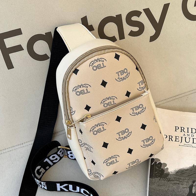 Neue Brusttasche für Herren Neutrale Brusttasche Vielseitige Tasche für Damen Mode Umhängetasche für Damen beige von Joom DACH