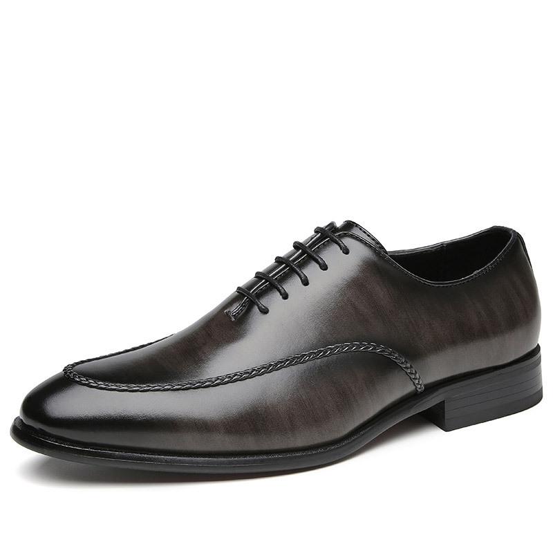 Neue Business Formal Wear Lederschuhe Herren Retro Britischer Stil Teenager Arbeitsschuhe Gentleman Oxford Derby Schuhe 45 von Joom DACH