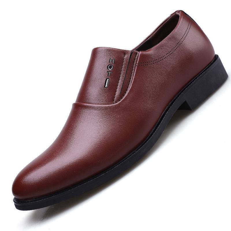 Neue Business-Kleid Lederschuhe Herren Slip-on Schuhe All-Match Hochzeitsschuhe 48 von Joom DACH