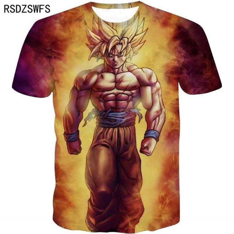 Neue Cartoon Harajuku T-shirt Sommer Männer Mode Casual 3d Druck Goku Anime Sommer Mode Kurzarm Top XXL Neue Cartoon Harajuku T-shirt Sommer Männer Mode Casual 3d Druck Goku Anime Sommer Mode Kurzarm Top XXL von Joom DACH