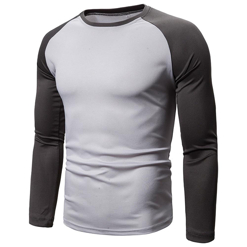 Neue Casual Mode Streetwear Langarm T-shirt Männer Frau Fitness Raglan Ärmeln T Hemd Männlich Tops Frühling Herbst Kleidung M licht grau von Joom DACH