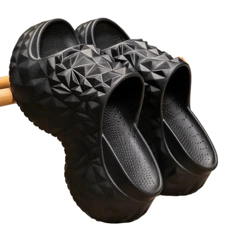 Neue Damen Ultra High Heel Zehensandalen Sommer Offene Zehen Dicke Sohle Rutschfest Erhöhend Höhe Komfort Indoor Outdoor 40 schwarz von Joom DACH