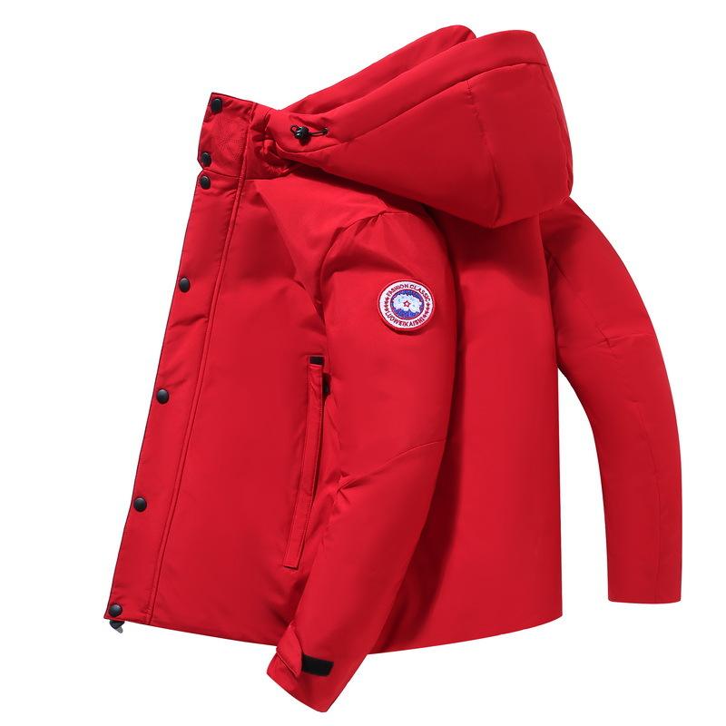 Neue Daunenjacke für Herren, kurze Herren-Winterjacke, verdickte warme Jacke, Gans, Jugend, koreanische Version, trendige Winterkleidung im Top-Stil L von Joom DACH