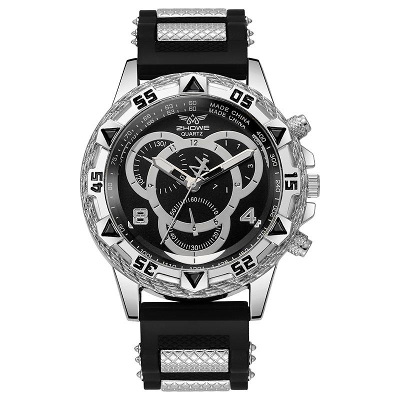 Neue Design Mode Männer Business Uhren Luxus Edelstahl Männer Quarz Armbanduhren Top Marke Männlichen Uhr schwarz von Joom DACH