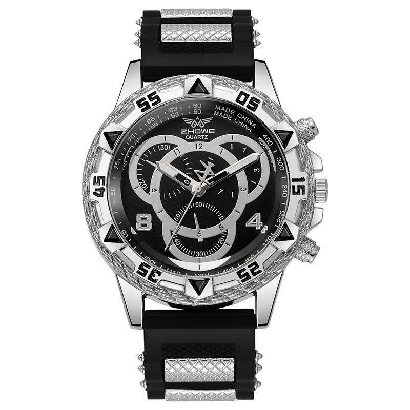 Neue Design Mode Männer Business Uhren Luxus Edelstahl Männer Quarz Armbanduhren Top Marke Männlichen Uhr schwarz von Joom DACH