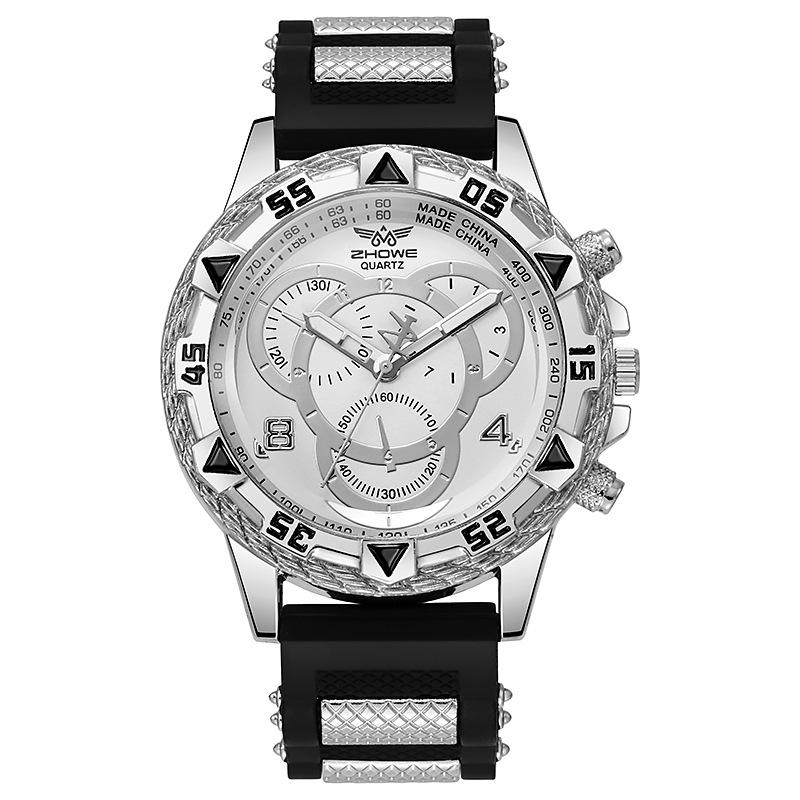 Neue Design Mode Männer Business Uhren Luxus Edelstahl Männer Quarz Armbanduhren Top Marke Männlichen Uhr schwarz/weiß von Joom DACH