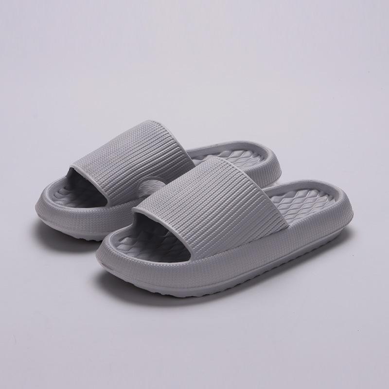 Neue Dicke Untere Wolke Hausschuhe Frauen Sommer Leichte Weiche Sohle Plattform Sandalen Frau Casual Non-slip Strand Schuhe Slides 38-39 grau von Joom DACH