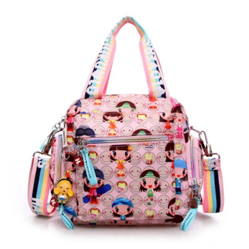 Neue Frau Candy Farbe Schulter Tasche 2024 Cowboy Tasche Nette Mädchen Harajuku Baby Handtasche Multi-funktionale Oxford Tuch Umhängetasche rosa von Joom DACH