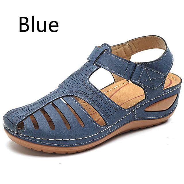 Neue Frau Sandalen Sommer Vintage Keil Sandalen Casual Ausschnitt Loophole Frauen Schuhe Weibliche Damen Plattform Retro Alias Plus Größe 38 blau Neue Frau Sandalen Sommer Vintage Keil Sandalen Casual Ausschnitt Loophole Frauen Schuhe Weibliche Damen Plattform Retro Alias Plus Größe 38 blau von Joom DACH
