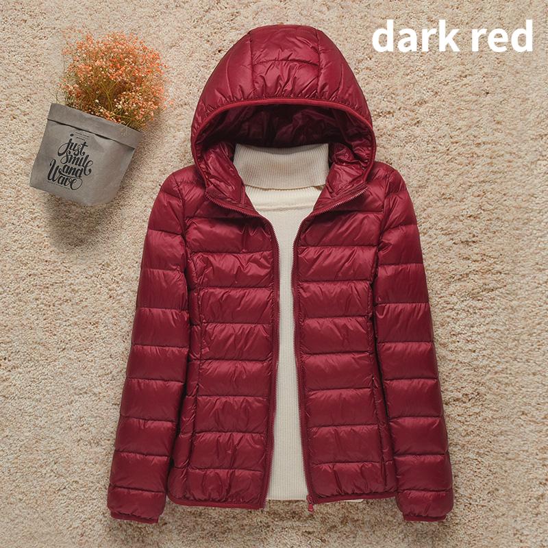 Neue Frauen Dünne Daunenjacke Weiße Entendaunen Ultraleichte Jacken Herbst Und Winter Warme Mäntel Tragbare Outwear XL von Joom DACH