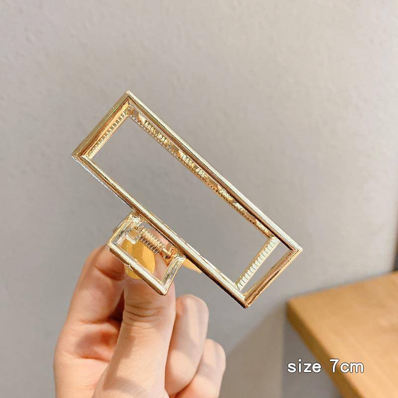 Neue Frauen Mode Metall Geometrische Haar Clips Klaue Clip Große Acryl Haar Clip Stirnband Haarnadel Haar Krabben Haar Zubehör von Joom DACH