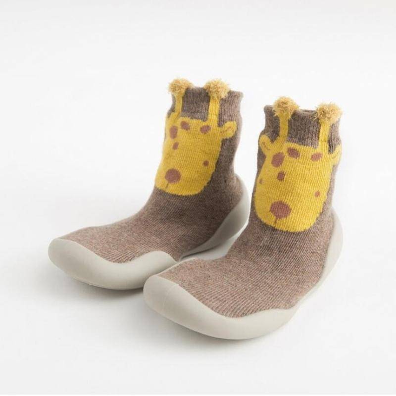 Neue Frühjahr Baby Kleinkind Schuhe Baby Schuhe Non-slip Fuchs Tiger Verdickung Schuhe Socke Boden Schuhe Fuß Socken Tier Stil 26/27 kaffeebraun von Joom DACH