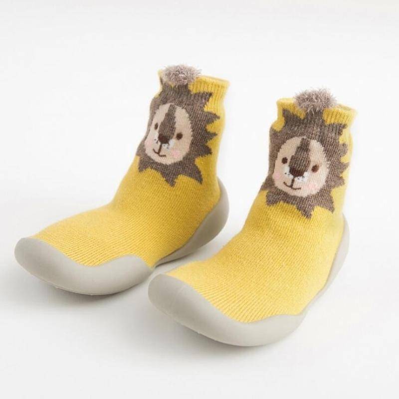 Neue Frühjahr Baby Kleinkind Schuhe Baby Schuhe Non-slip Fuchs Tiger Verdickung Schuhe Socke Boden Schuhe Fuß Socken Tier Stil 26/27 gelb von Joom DACH